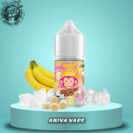 سالت دکترویپز آدامس بادکنکی موز یخ – DRVAPES BUBBLEGUM KINGS BANANA ICE SALT