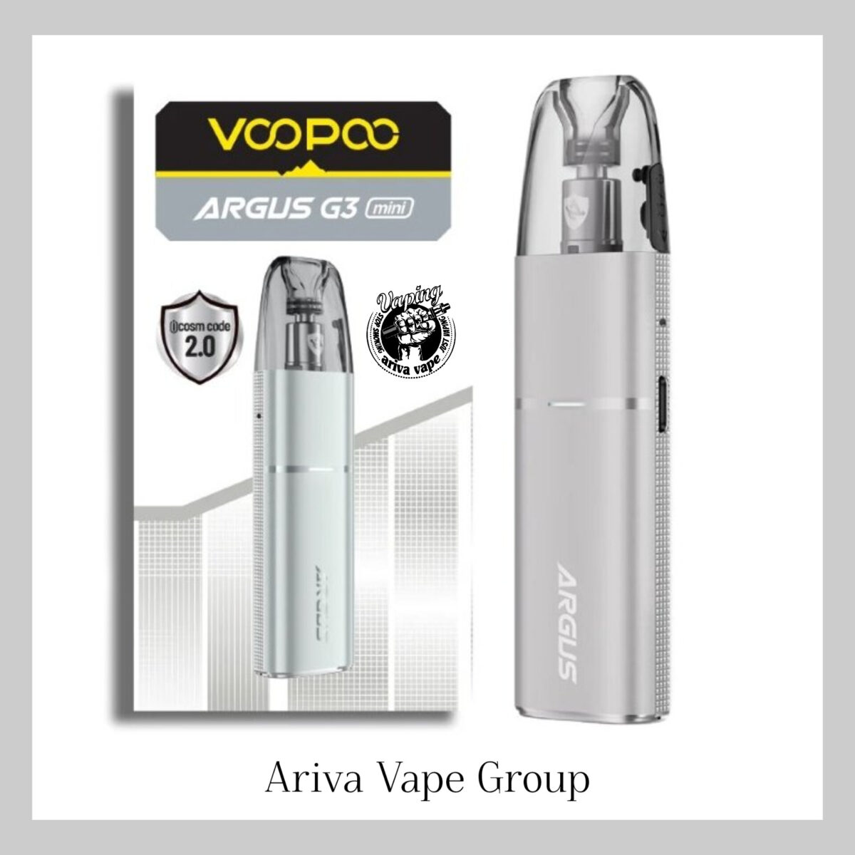 پاد ووپو آرگاس جی3 مینی سیلور – VOOPOO ARGUS G3 MINI SILVER PODMOD