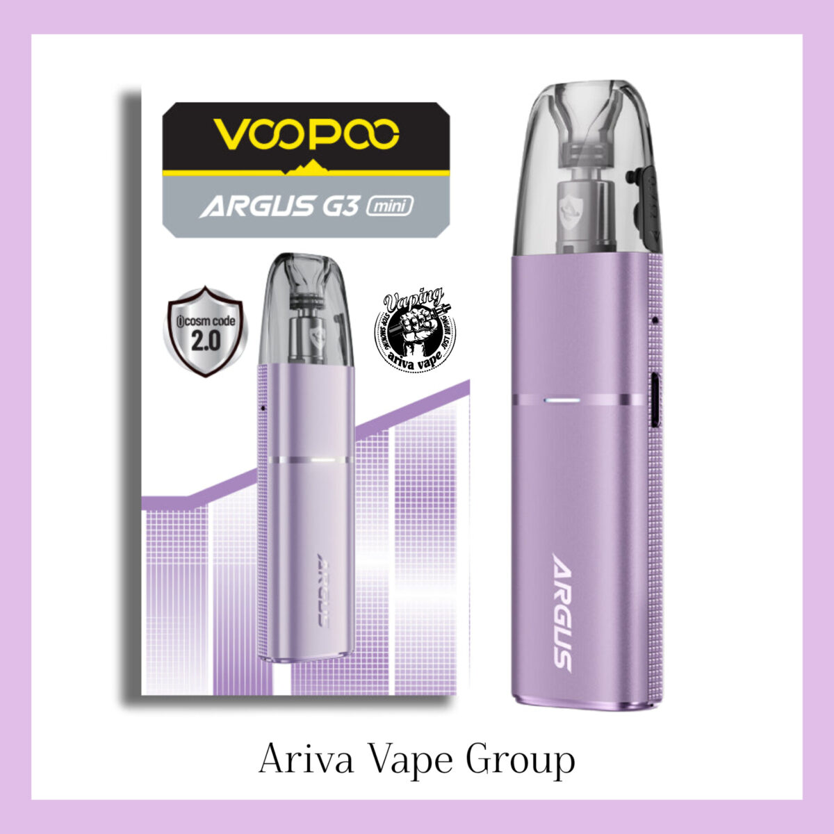 پاد ووپو آرگاس جی3 مینی بنفش – VOOPOO ARGUS G3 MINI PURPPLE PODMOD