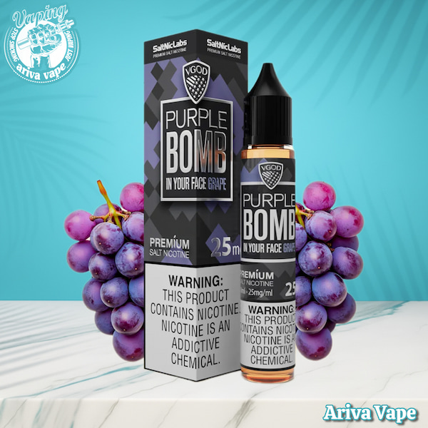 سالت، سالت ویگاد بمب انگور، سالت وی گاد، سالت VGOD، سالت V GOD، سالتV GOD، سالتvgod، PURPLE BOMB ویگاد